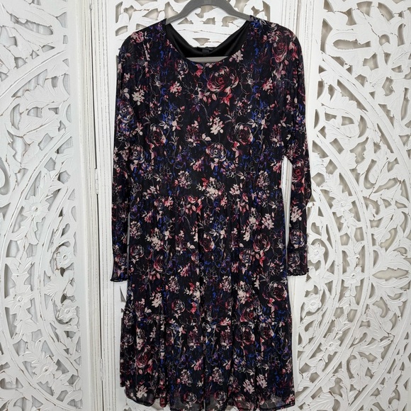 Torrid Black Floral Mesh Dress - Picture 1 of 7